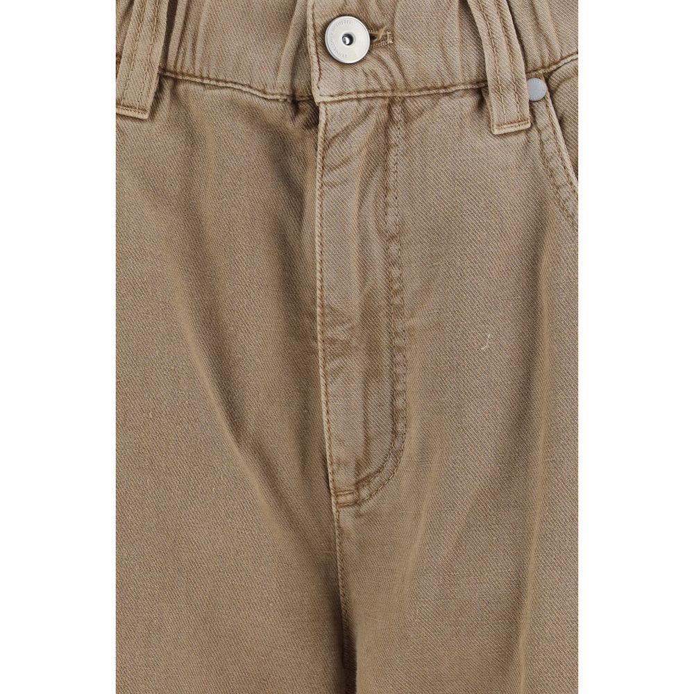 Brunello Cucinelli Beige Baumwolljeans Denim