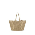 Brunello Cucinelli Beige Raffia Handtasche