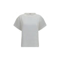 Brunello Cucinelli Weißes Baumwoll-T-Shirt