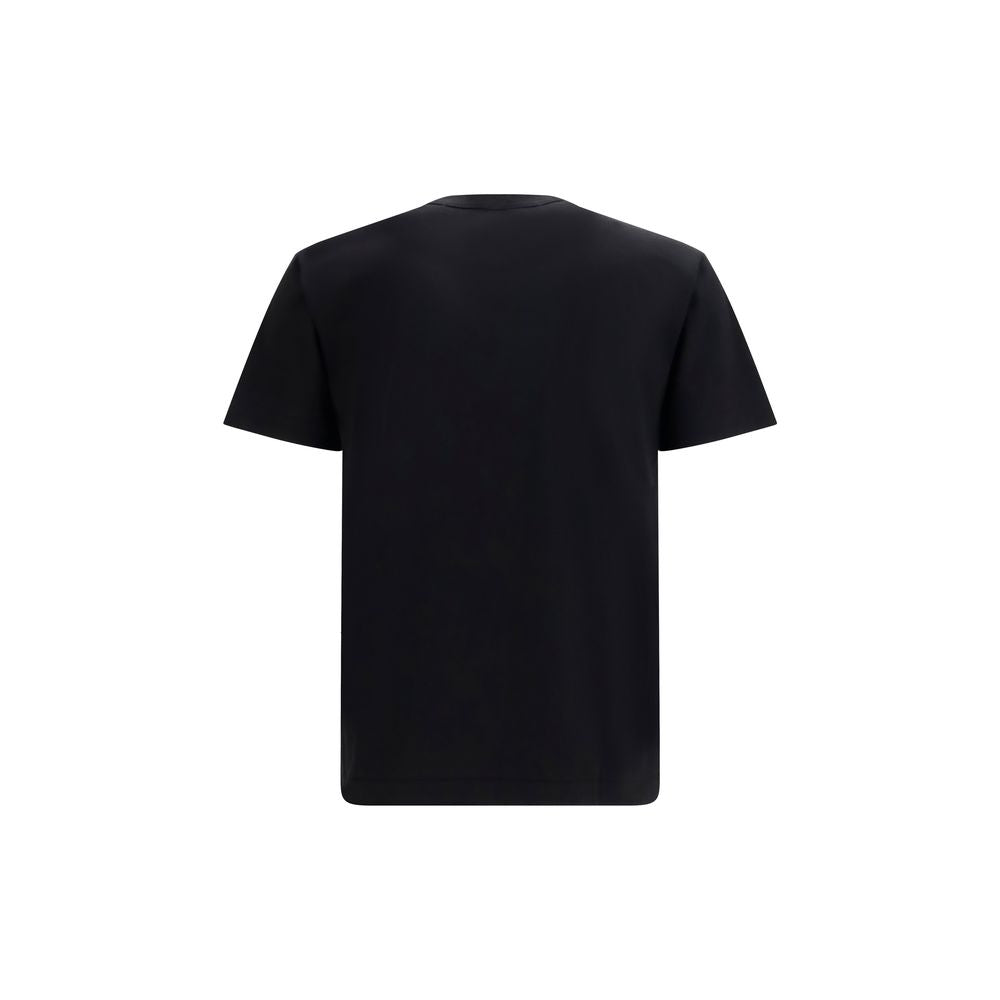 Comme Des Garçons Play Schwarzes Baumwoll-T-Shirt