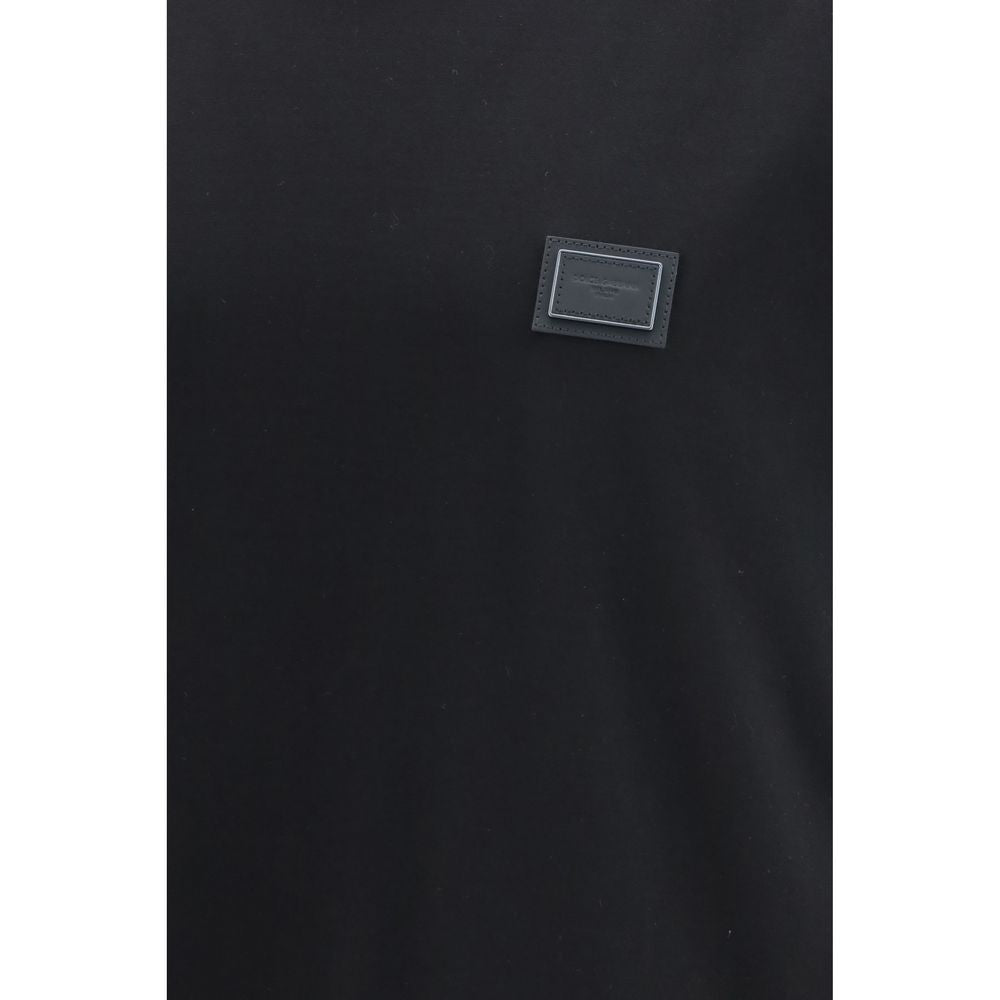 Dolce & Gabbana Schwarzes Baumwoll-T-Shirt
