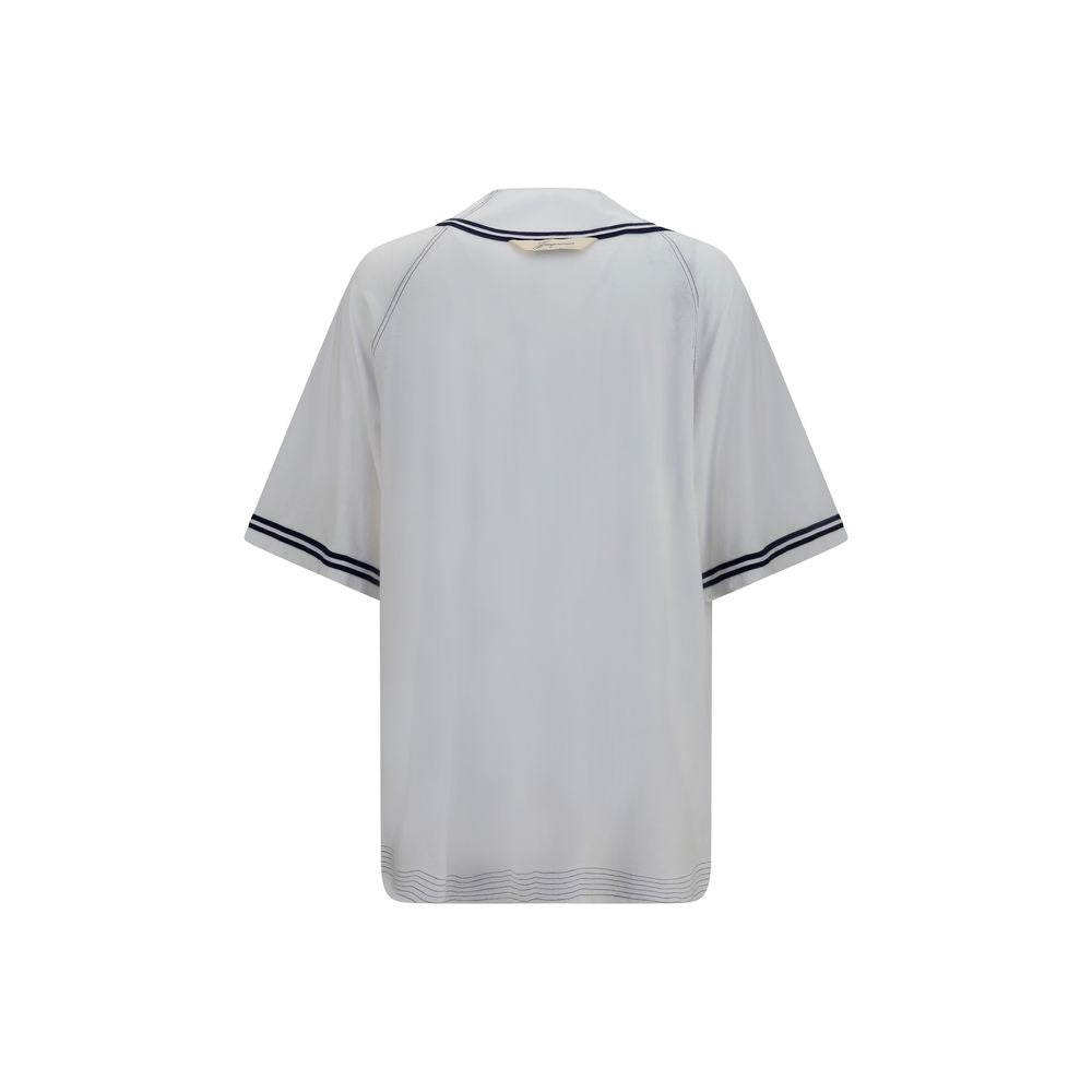 Jacquemus Weißes Baumwollhemd mit Muster