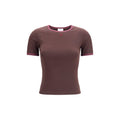 Courrèges Braunes Baumwoll-T-Shirt