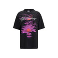 Balenciaga Schwarzes Baumwoll-T-Shirt