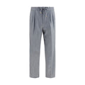 Brunello Cucinelli Graue Hose aus Ovis Aries Wolle