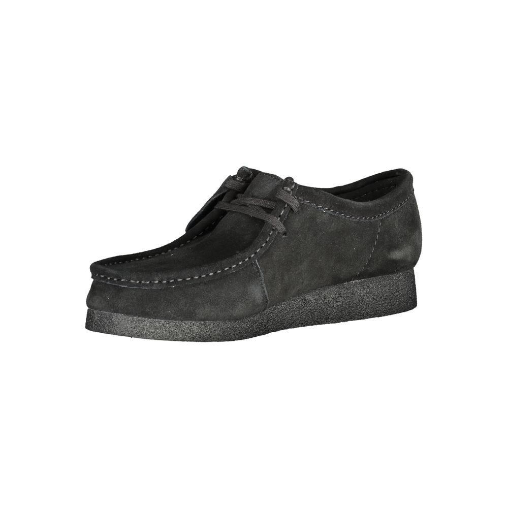 Clarks Schwarzer Leder Herren Sneaker