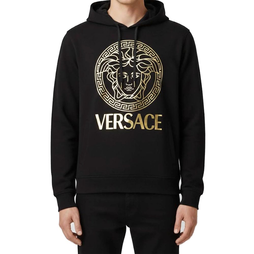 Versace Schwarzer Baumwoll-Hoodie