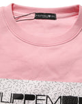 Philippe Model Rosa Baumwoll-Logo Pullover mit langen Ärmeln