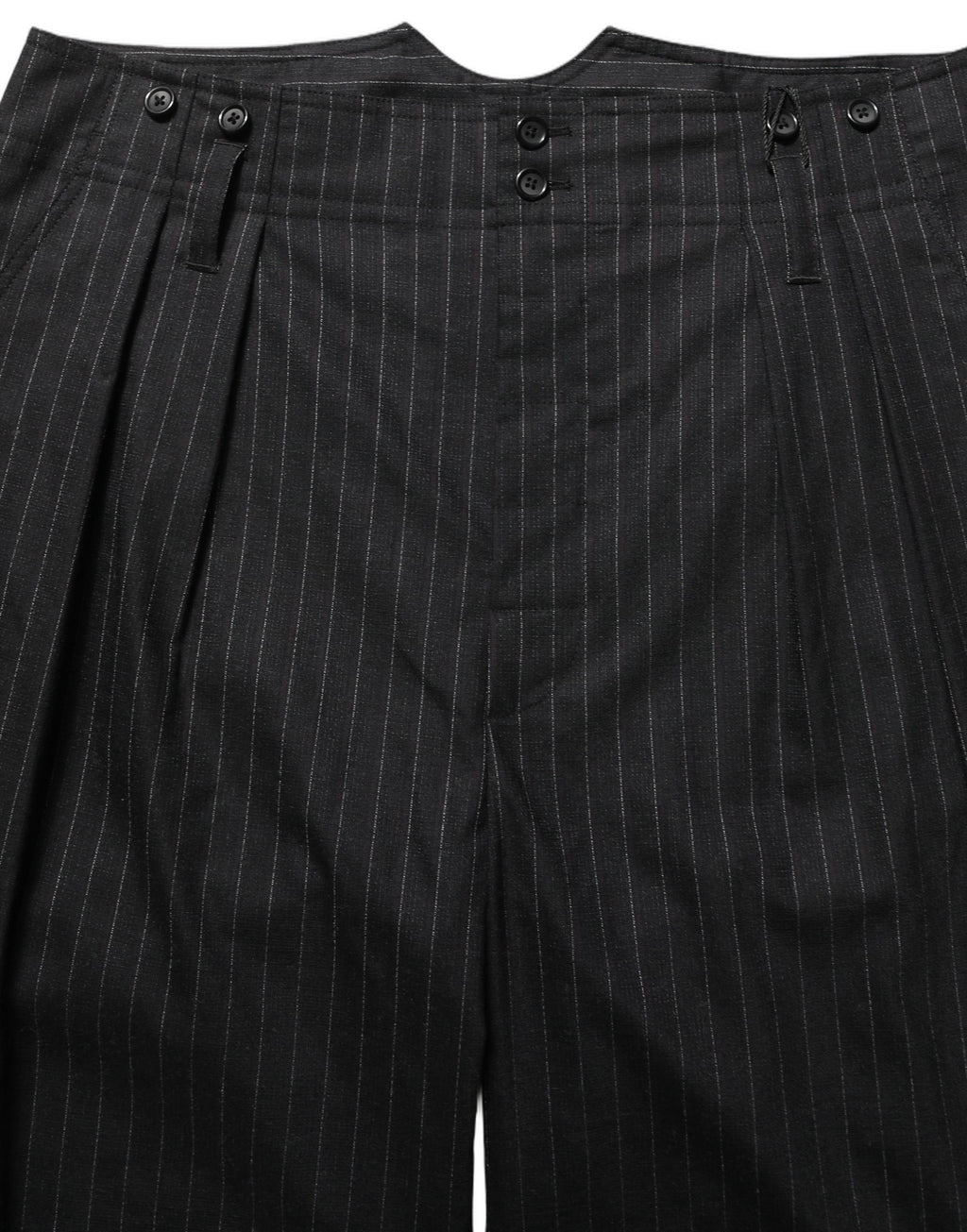 Dolce & Gabbana Schwarze Herren-Anzughose mit Nadelstreifen aus Wolle