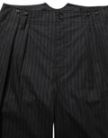 Dolce & Gabbana Schwarze Herren-Anzughose mit Nadelstreifen aus Wolle