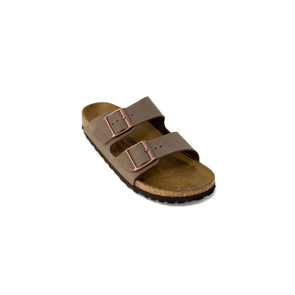 Birkenstock Braune Leder-Slipper