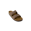 Birkenstock Braune Leder-Slipper