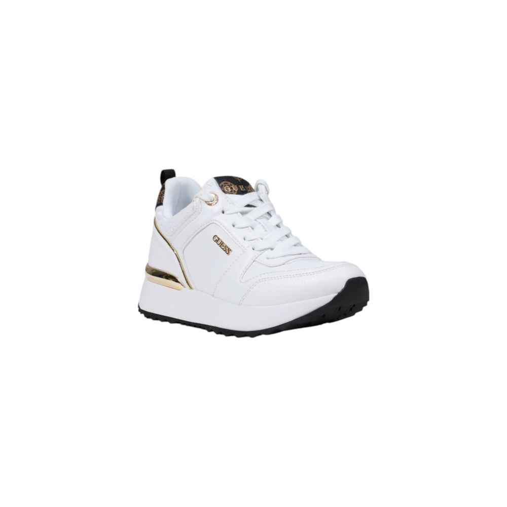 Guess Weiße Low-Top-Sneaker aus Polyethylen