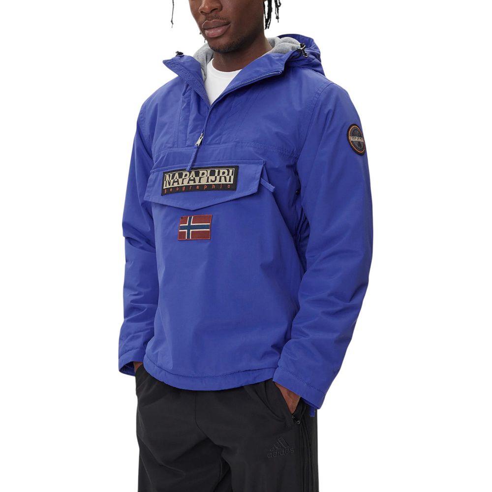 Napapijri Blaue Shell-Jacke aus Polyamid