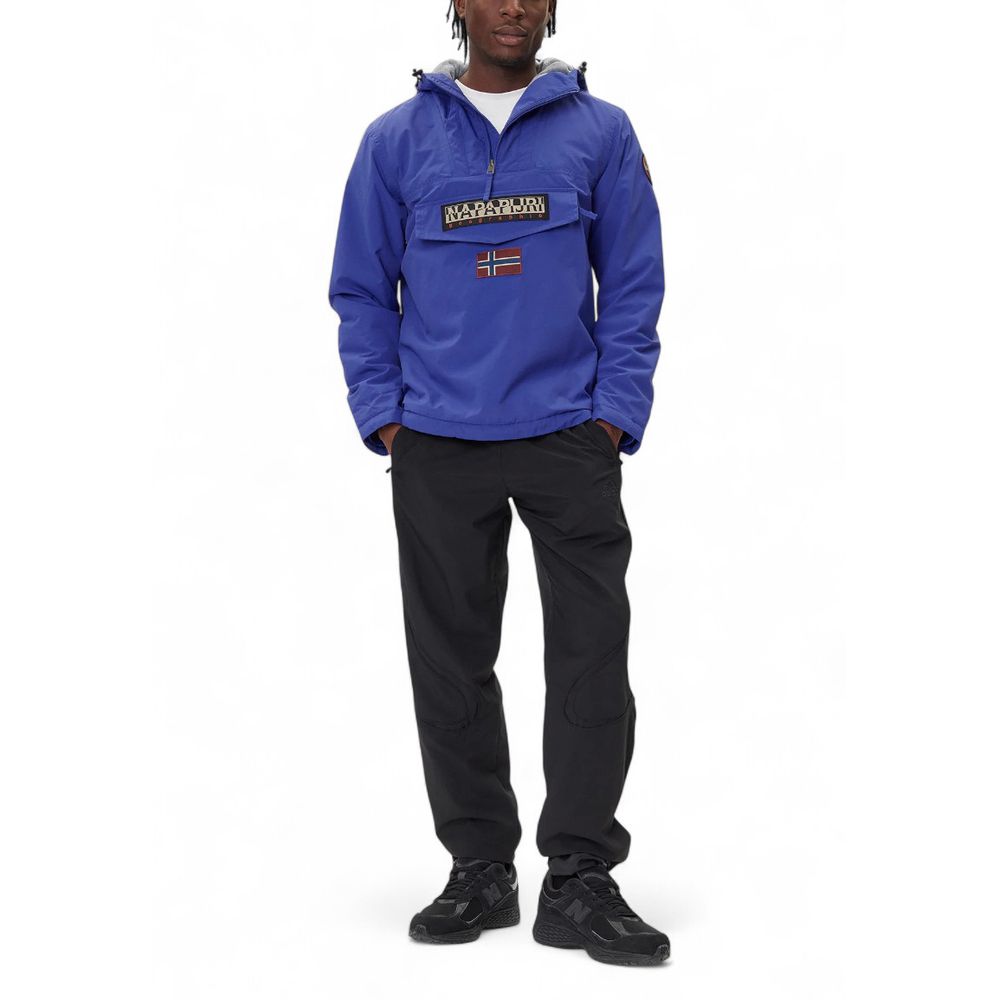 Napapijri Blaue Shell-Jacke aus Polyamid