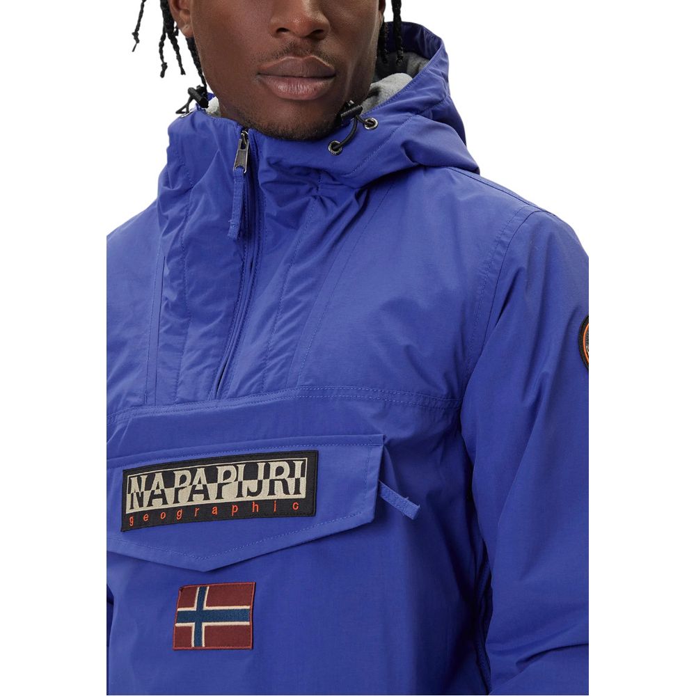 Napapijri Blaue Shell-Jacke aus Polyamid