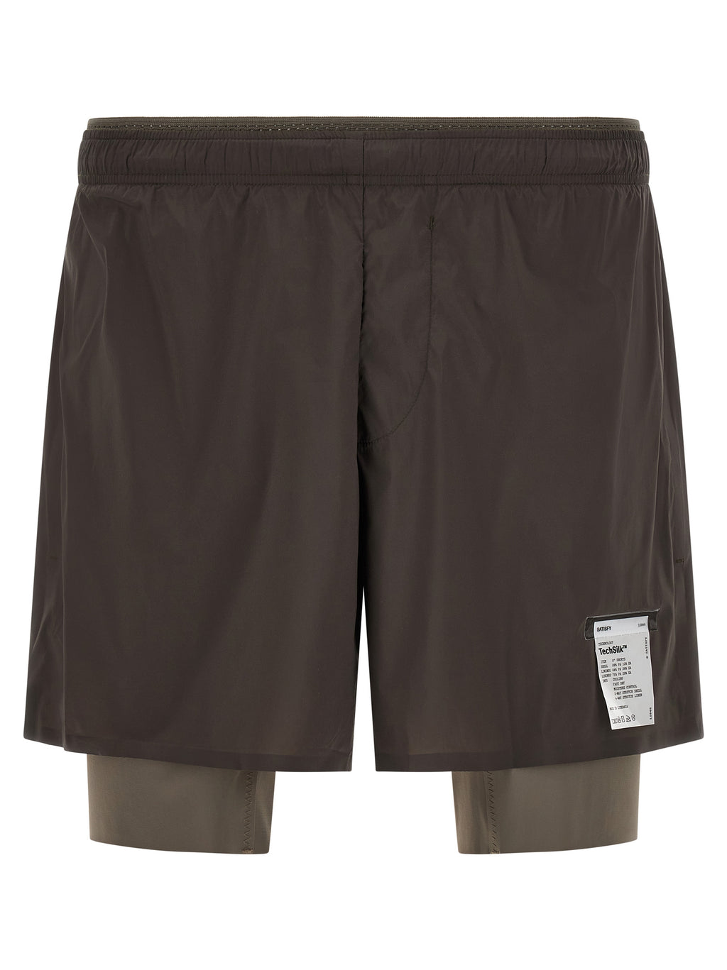 SATISFY Graue Bermuda-Shorts aus Nylon