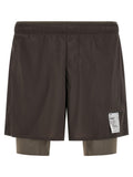 SATISFY Graue Bermuda-Shorts aus Nylon