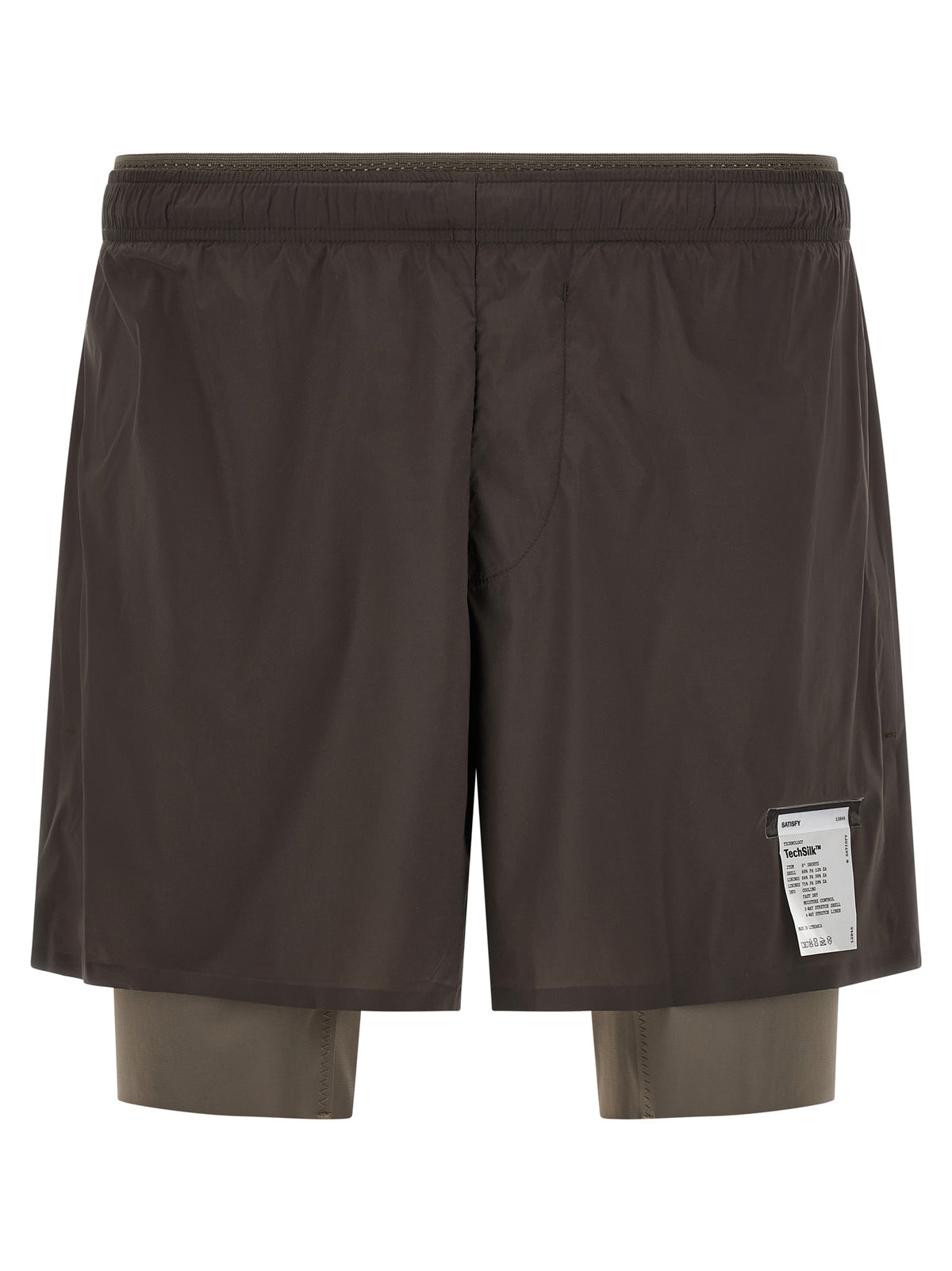 SATISFY Graue Bermuda-Shorts aus Nylon