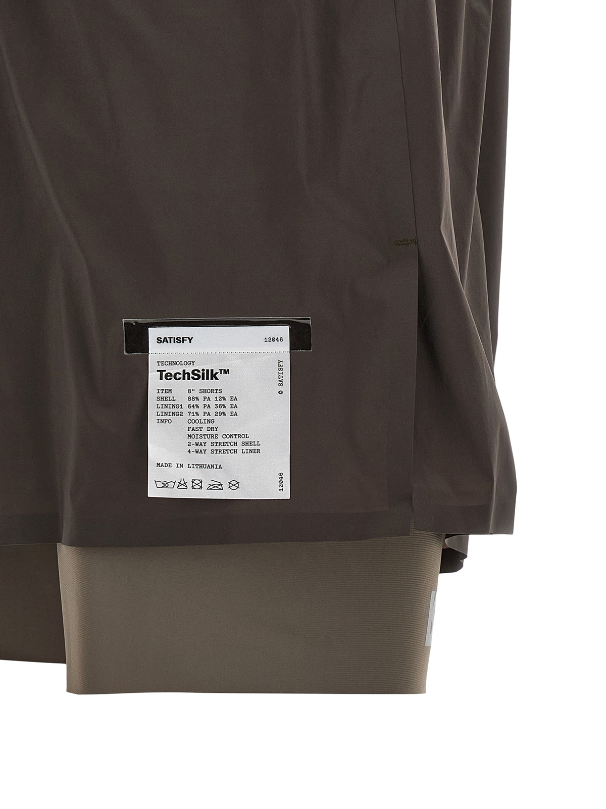 SATISFY Graue Bermuda-Shorts aus Nylon
