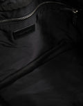 Dolce & Gabbana Schwarz-weißer Rucksack mit Kordelzug aus Polyester für Herren