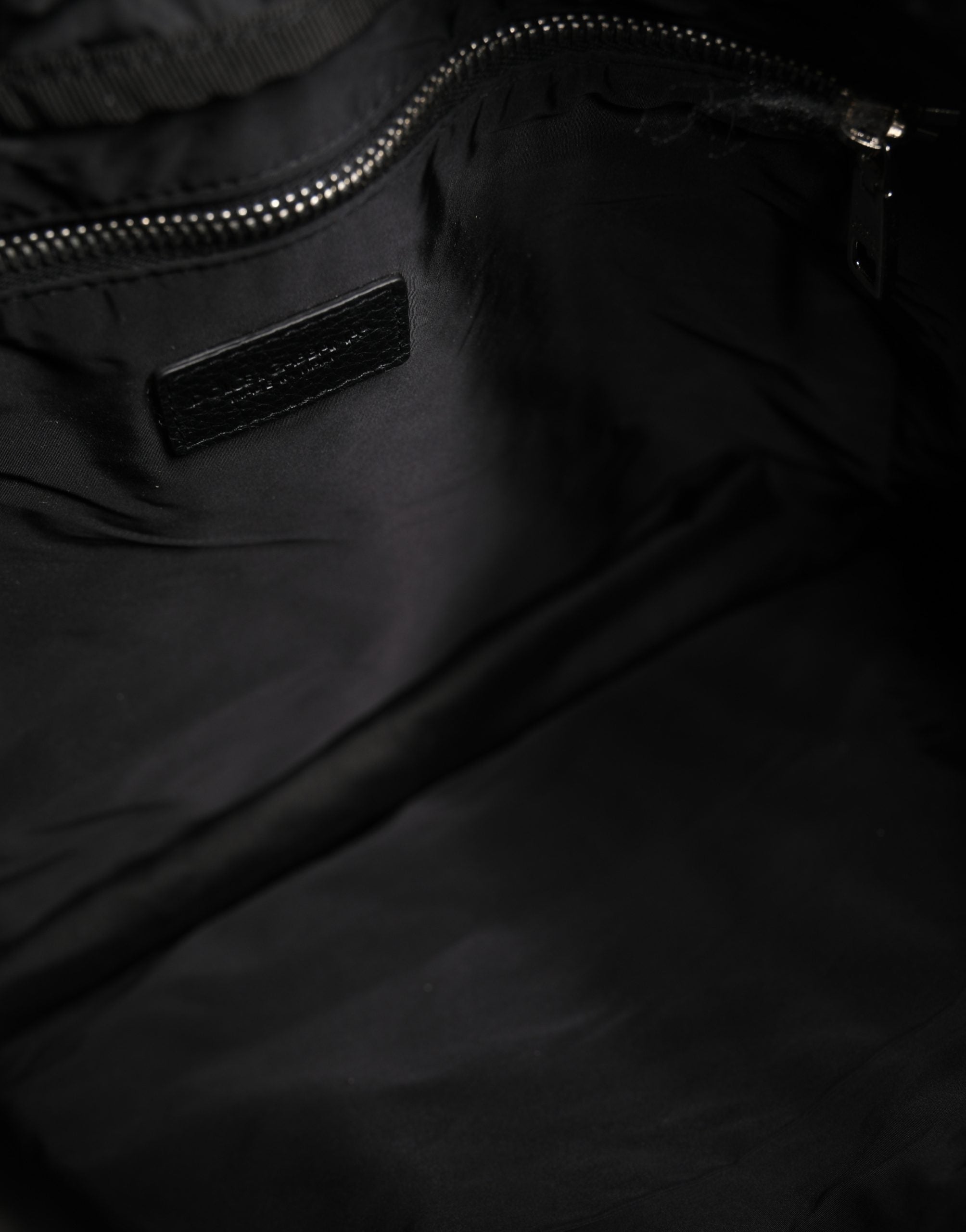 Dolce & Gabbana Schwarz-weißer Rucksack mit Kordelzug aus Polyester für Herren