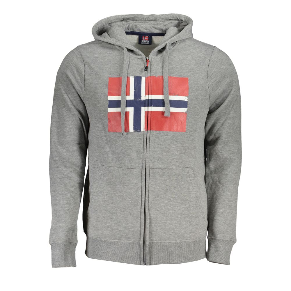 Norway 1963 Graues Baumwoll-Sweatshirt für Herren