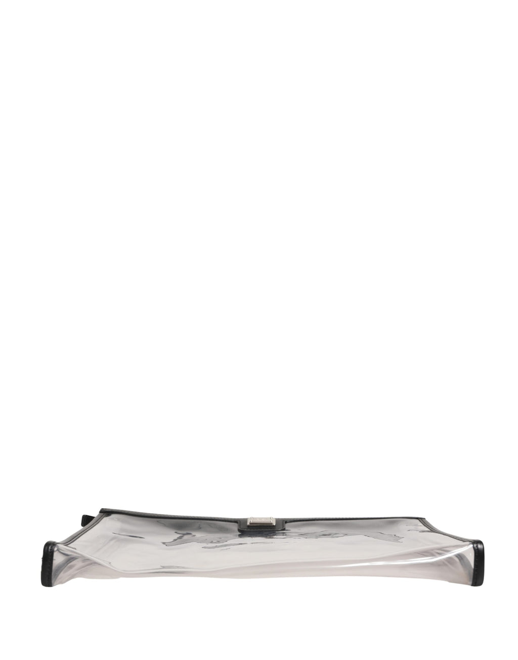 Dolce & Gabbana Transparente PVC Clutch Geldbörse mit Logo-Plakette