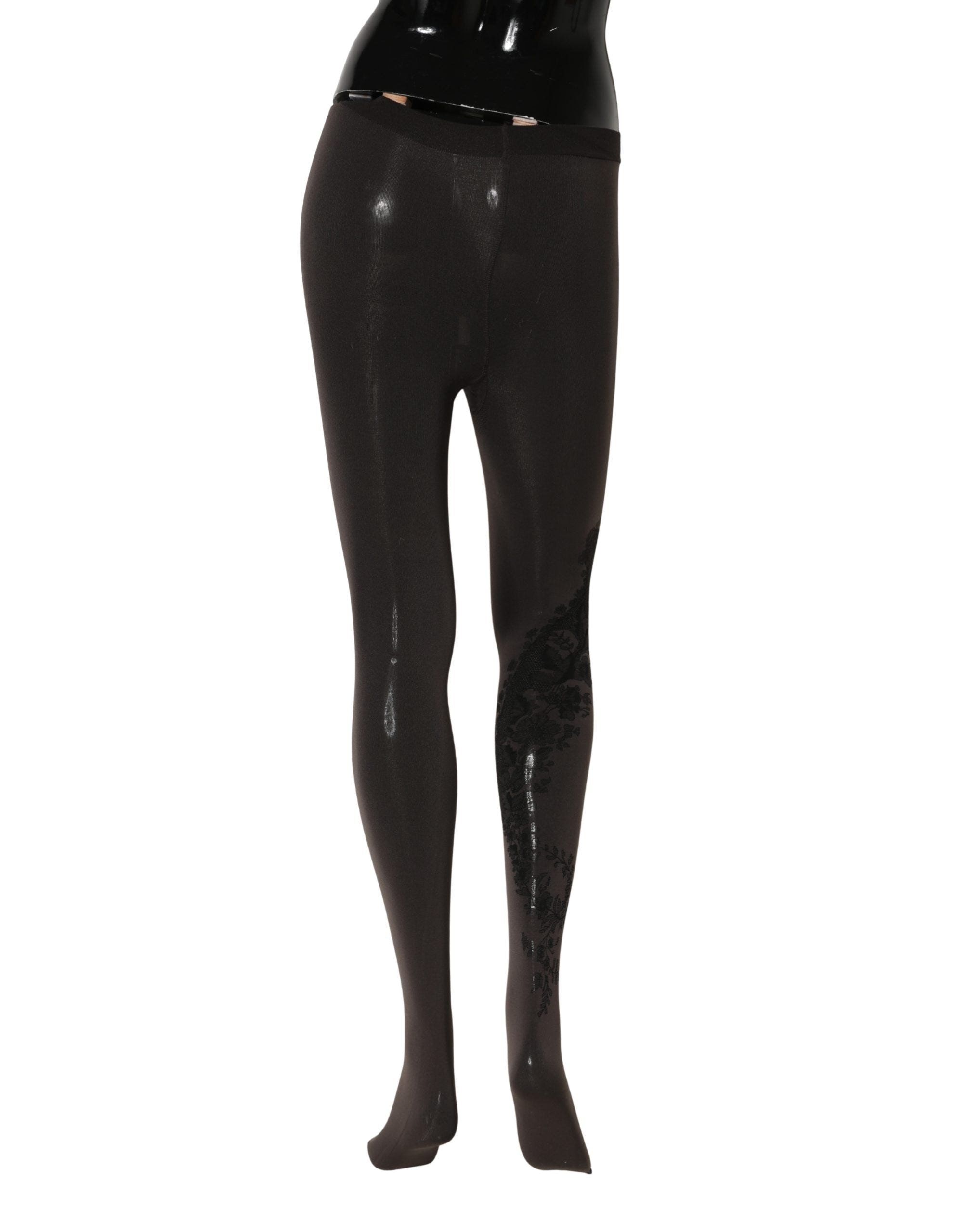Dolce & Gabbana Schwarze Nylonstrumpfhose Damen Söckchen