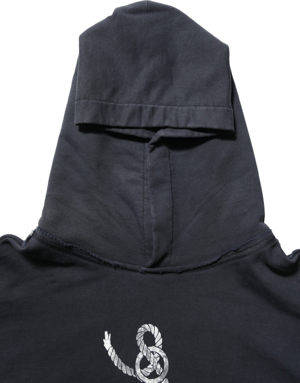 Dolce & Gabbana Kapuzenpullover mit schwarzem Anker-Print