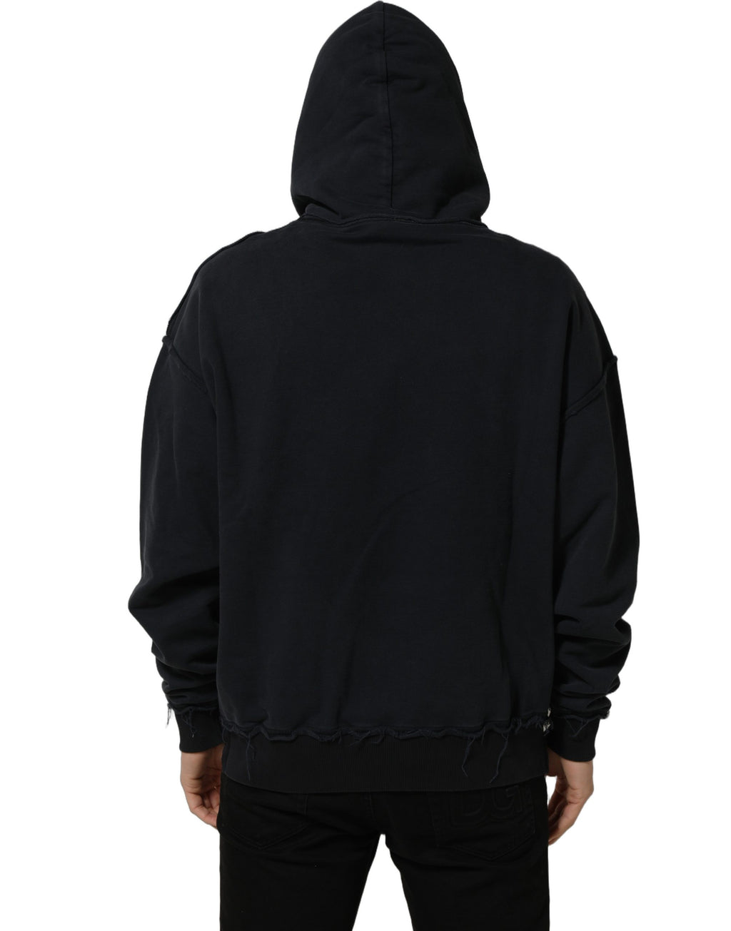 Dolce & Gabbana Kapuzenpullover mit schwarzem Anker-Print