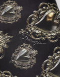 Dolce & Gabbana Schwarzer Baumwoll-Sweatshirt-Pullover mit heiligem Herzen