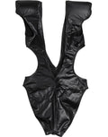 Dolce & Gabbana Schwarzer Badeanzug mit tiefem V-Ausschnitt und Cut-Out