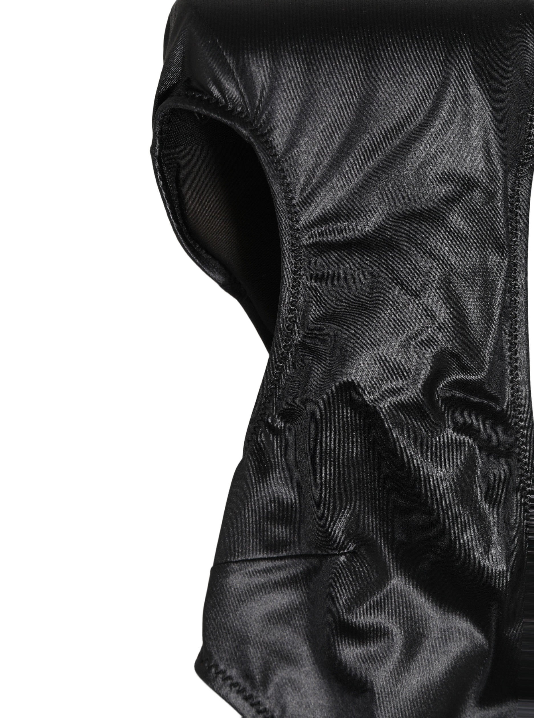 Dolce & Gabbana Schwarzer Badeanzug mit tiefem V-Ausschnitt und Cut-Out