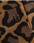 Dolce & Gabbana Braunes Mini-Kleid in A-Linie mit Leopardenmuster