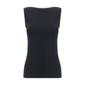 Wolford Ärmelloses T-Shirt aus Modal in Schwarz