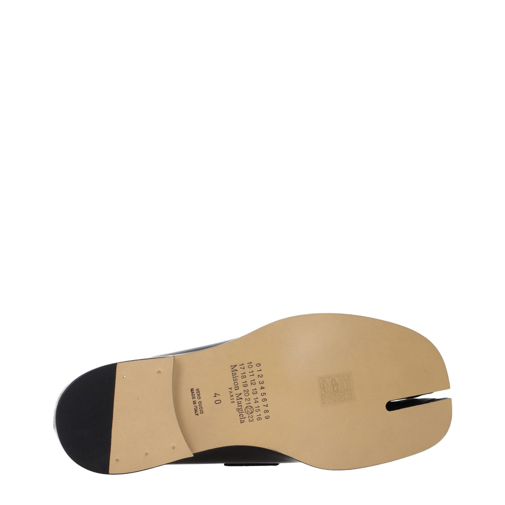 Maison Margiela Schwarze Leder Loafer zum Hineinschlüpfen