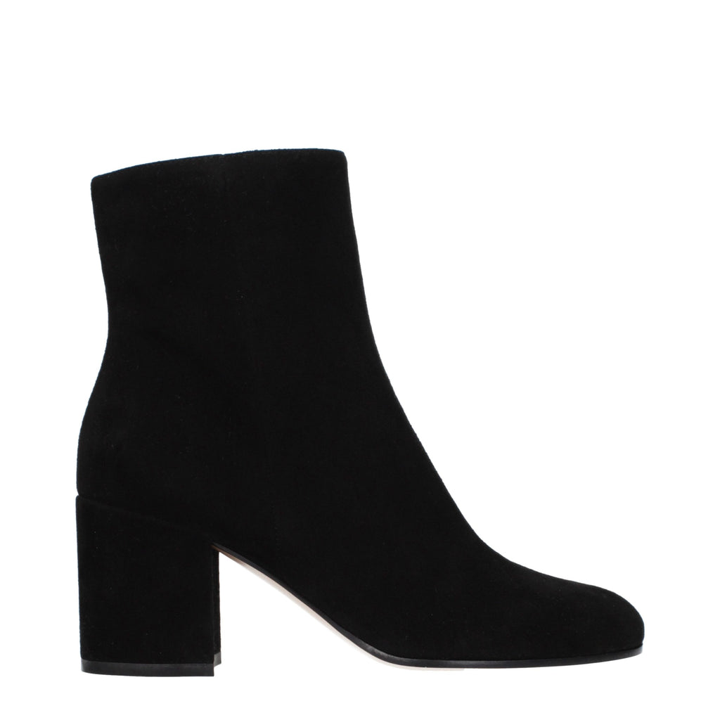 Gianvito Rossi Schwarze Leder-Stiefeletten