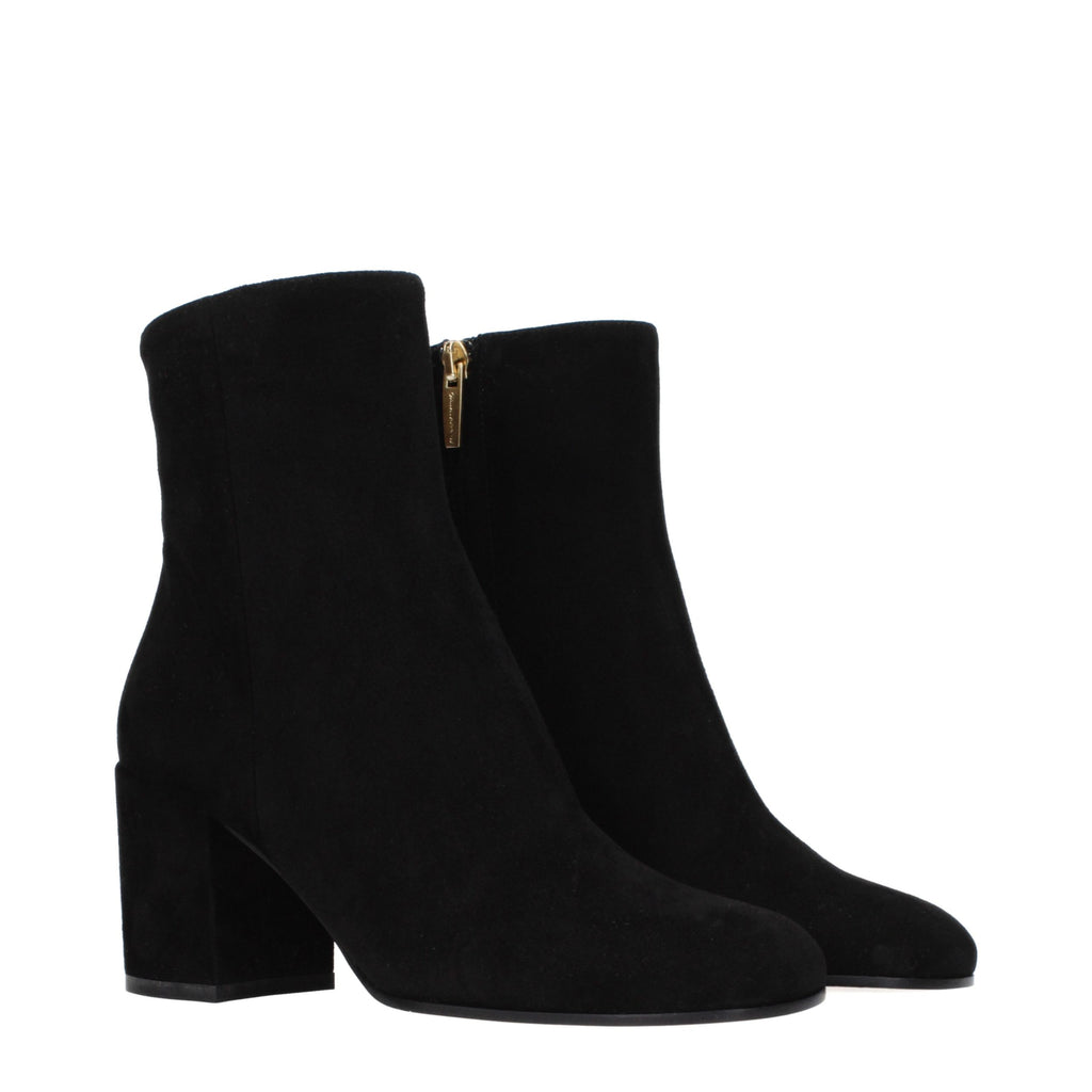 Gianvito Rossi Schwarze Leder-Stiefeletten