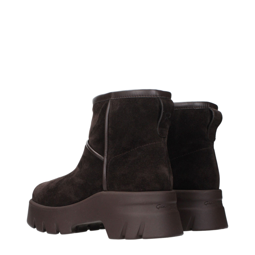 Gianvito Rossi Braune Lederstiefeletten