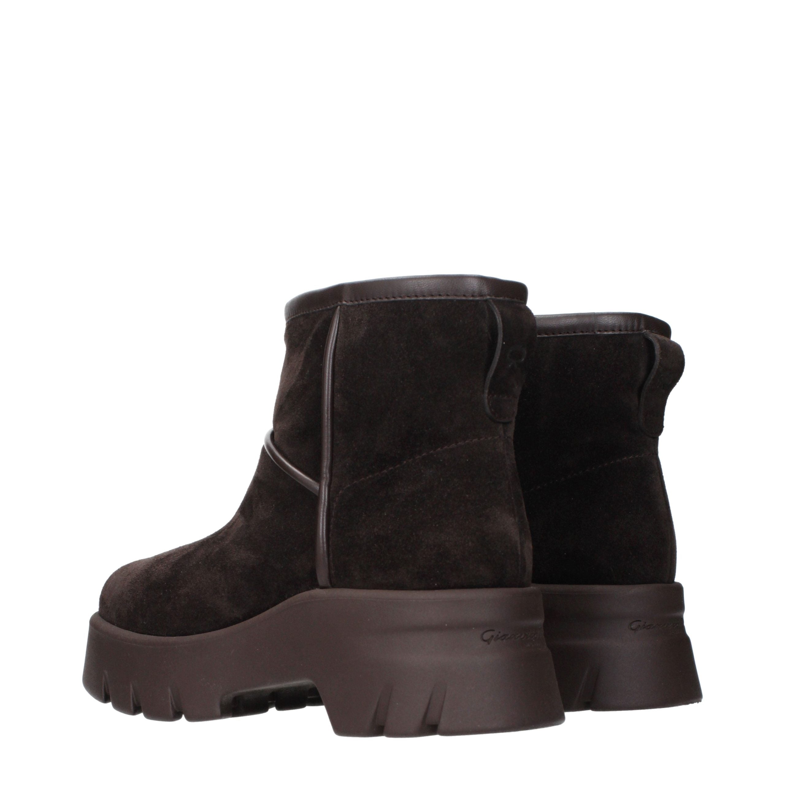 Gianvito Rossi Braune Lederstiefeletten