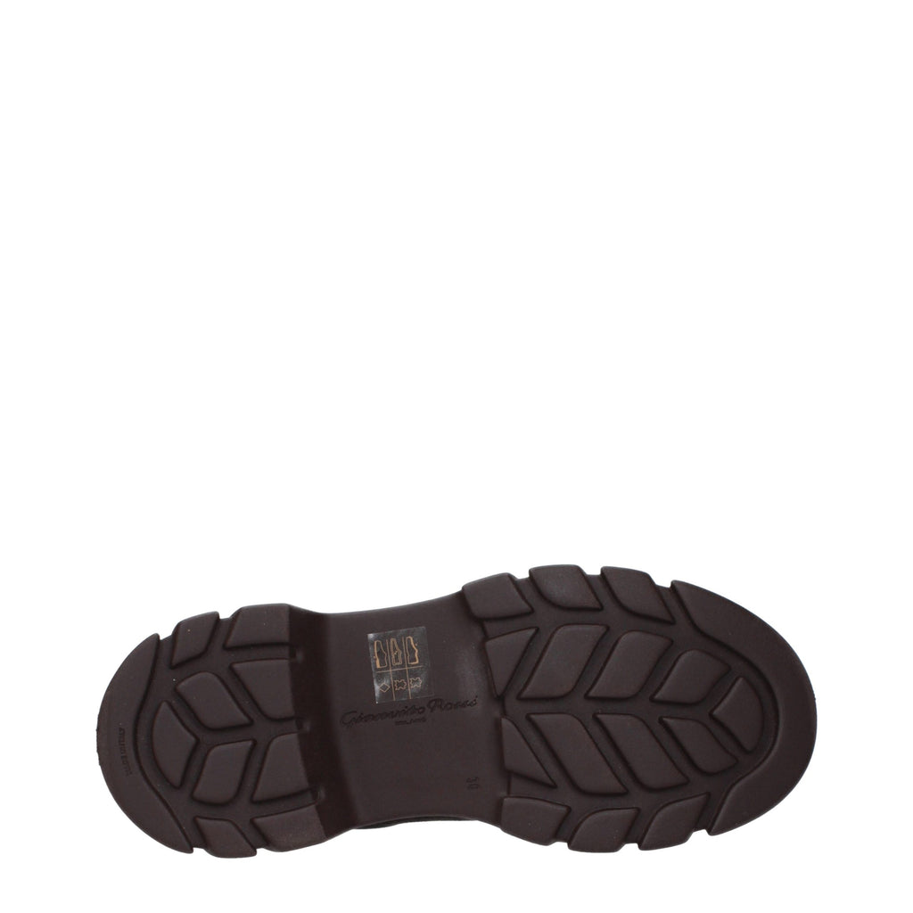 Gianvito Rossi Braune Lederstiefeletten