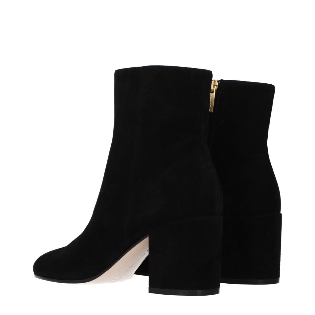 Gianvito Rossi Schwarze Leder-Stiefeletten