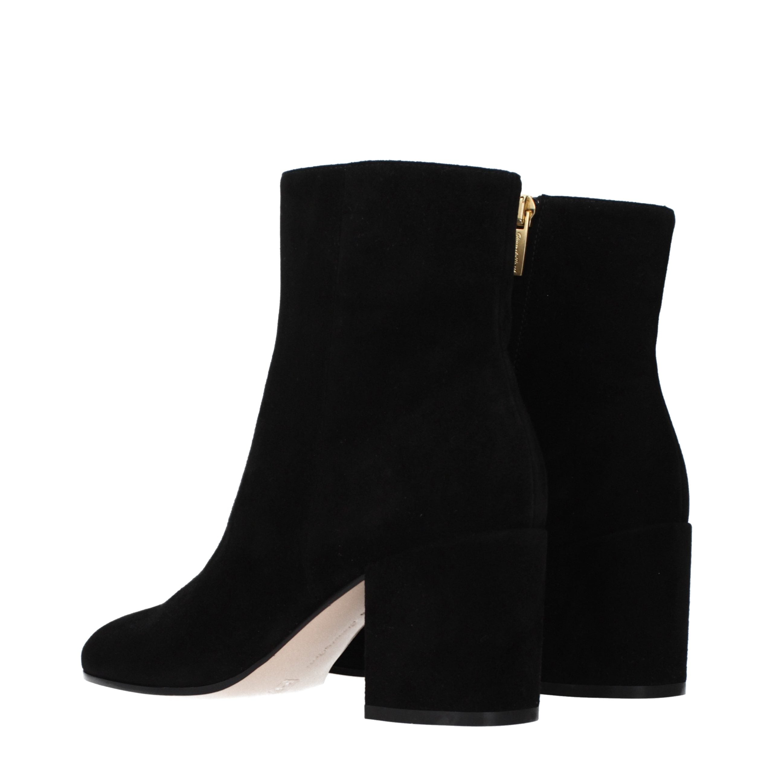Gianvito Rossi Schwarze Leder-Stiefeletten