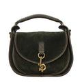 Burberry Grüne Lederhandtasche
