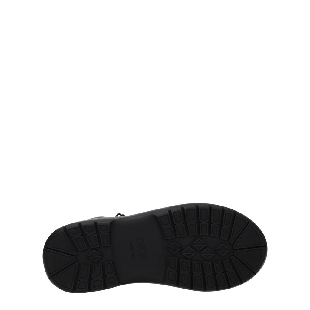 Christian Dior Braune Lederstiefeletten