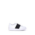 Valentino Garavani Weiße Low-Top-Sneaker aus Kalbsleder Bos Taurus
