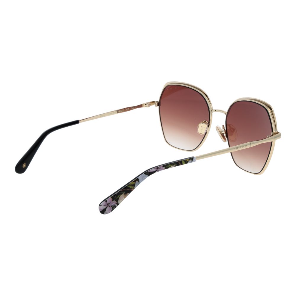 Ted Baker Sonnenbrille aus Goldmetall