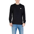 Calvin Klein Jeans Schwarzes Langarm-T-Shirt aus Baumwolle