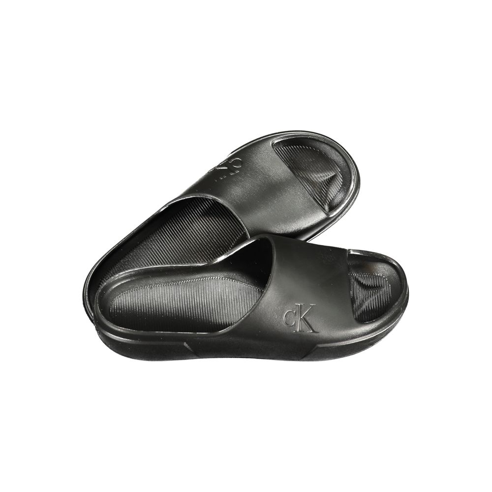 Calvin Klein Herren-Slipper aus Nero-Polyurethan